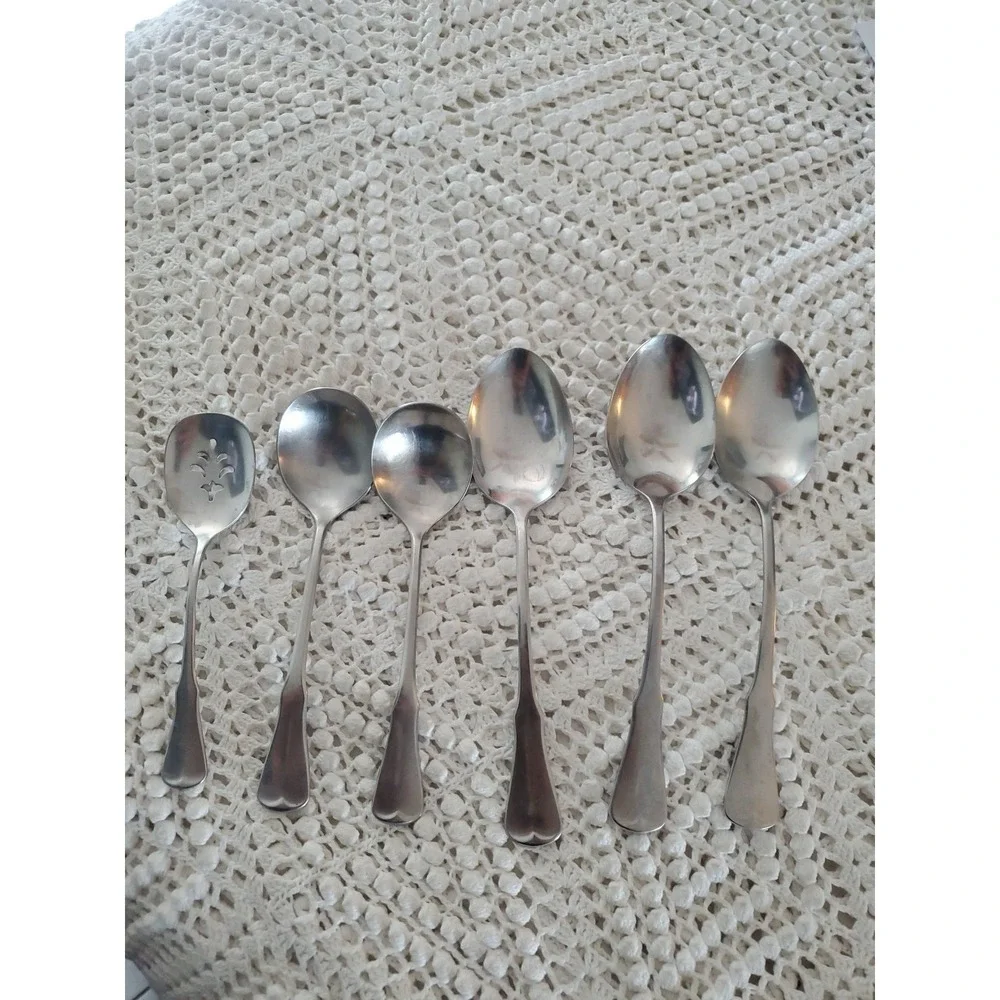 6pc Serving Spoon Tablespoon Casserole PATRICK HENRY Oneida Community